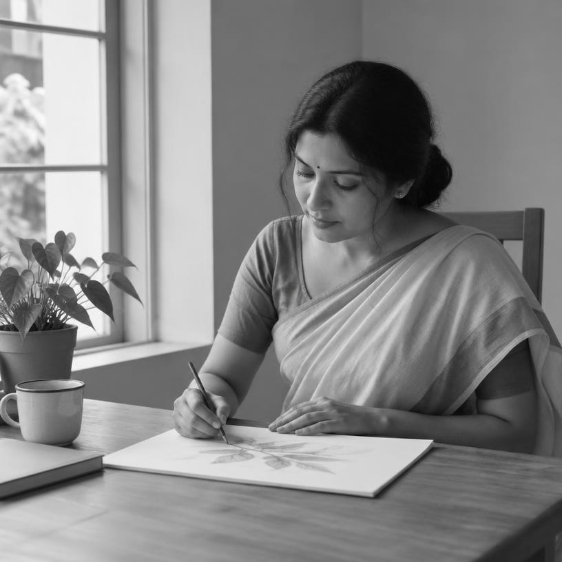 You're a homemaker wanting to restart your passion.